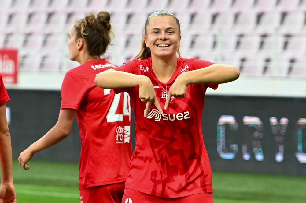 Dijonnaise de la tête aux pieds, la jeune Lina Gay a inscrit le but de la victoire en toute fin de match.